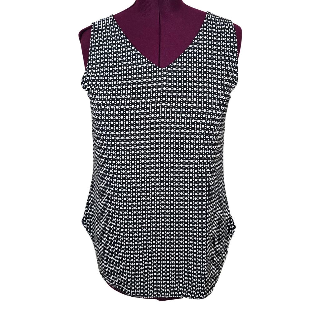 NEW NWT Women's Chico's Black & White Reversible Tank | Size 1 (Medium)
